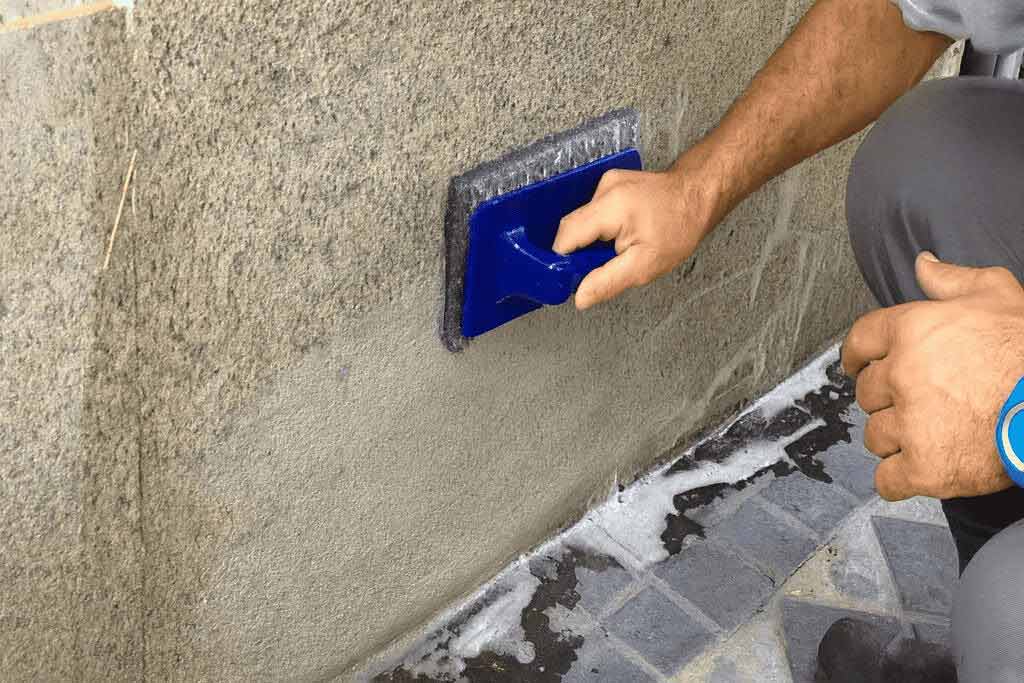 limpiar una fachada de piedra de granito