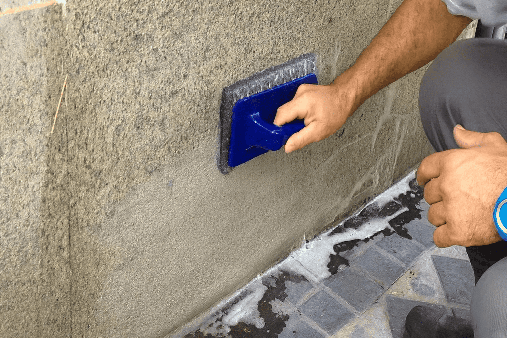 limpiar una fachada de piedra de granito